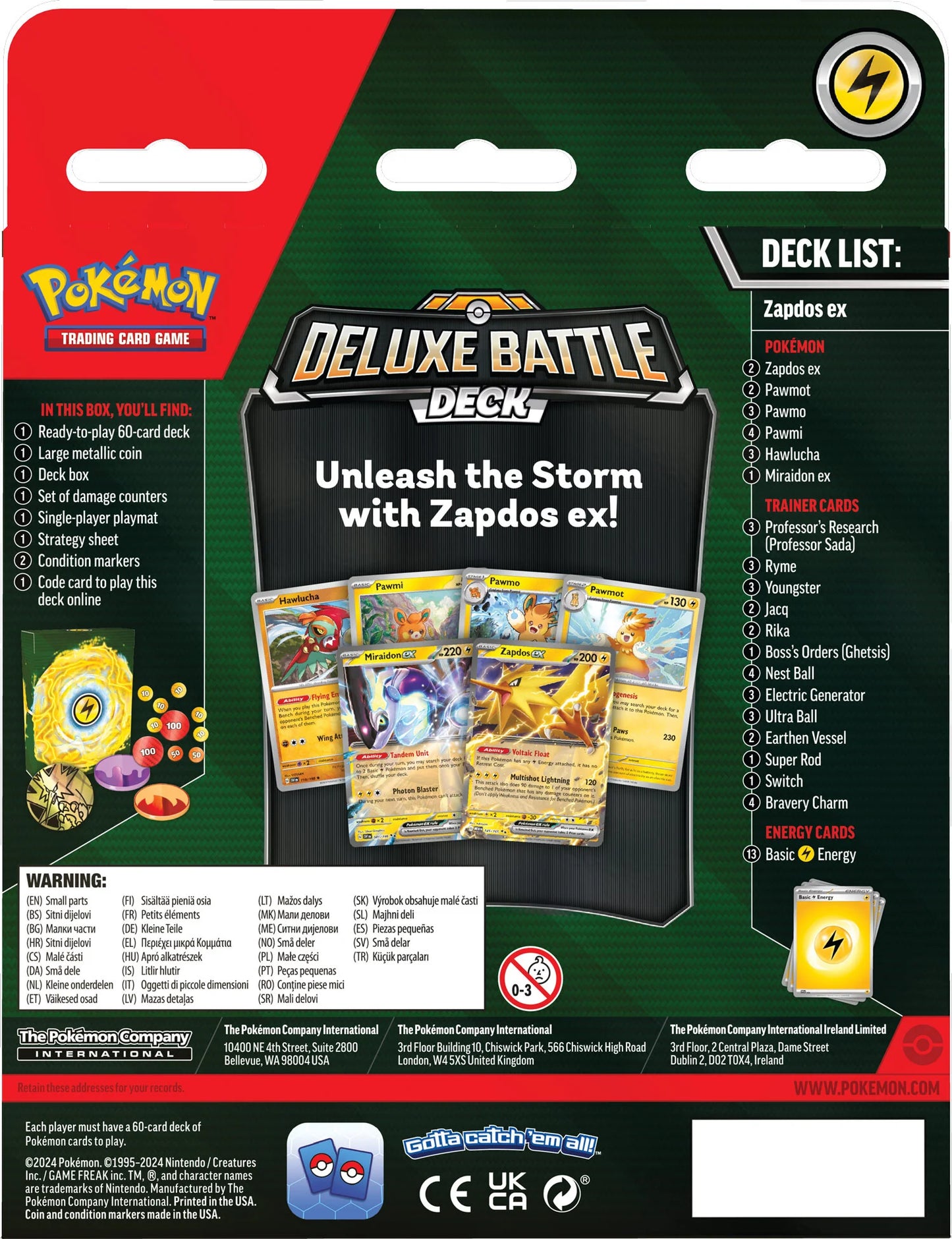 Pokémon TCG: Ninetales ex Deluxe Battle Deck & Zapdos ex Deluxe Battle Deck