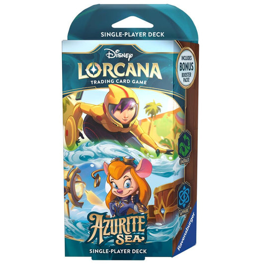 Disney Lorcana: Azurite Sea Starter Deck Emerald Sapphire