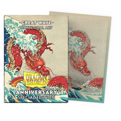 Dragon Shield: Standard 100ct Sleeves - Great Wave (Anniversary Special Edition)