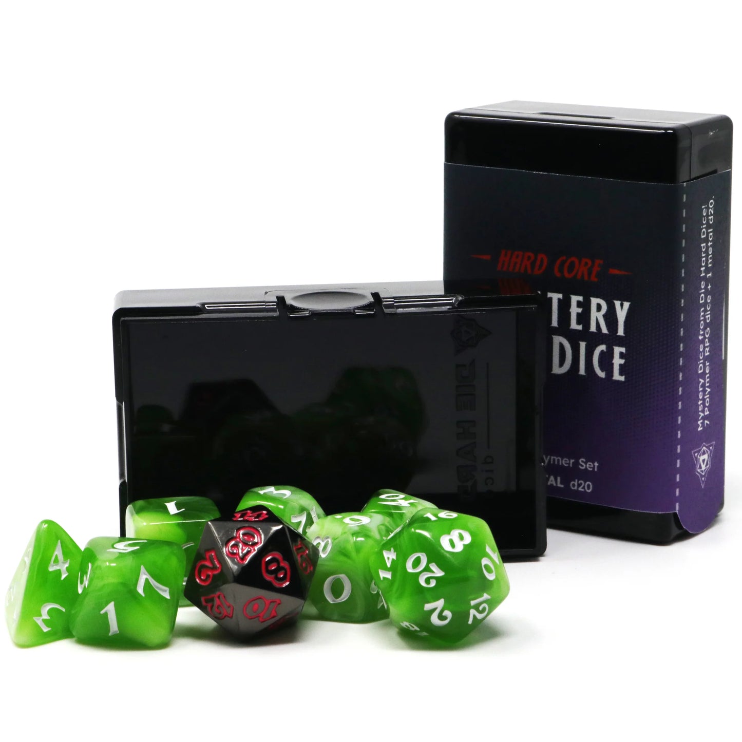 8pc RPG Set - Hard Core Mystery Dice