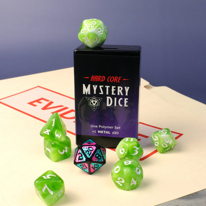 8pc RPG Set - Hard Core Mystery Dice