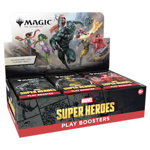 Marvel Super Heroes Play Booster Display