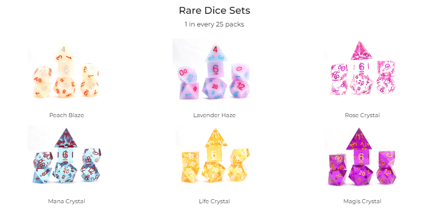 Acererak's Treasure: Treasure Pack Gold Edition Dice Sets