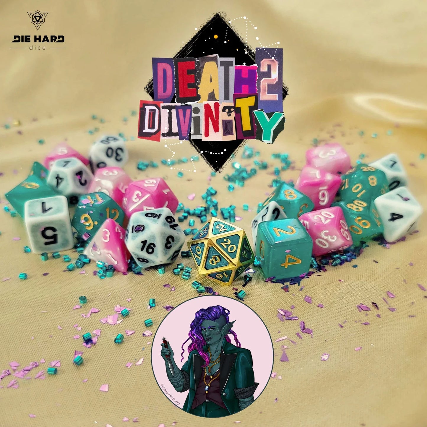 Character Palette Dice - Death 2 Divinity x Die Hard Dice